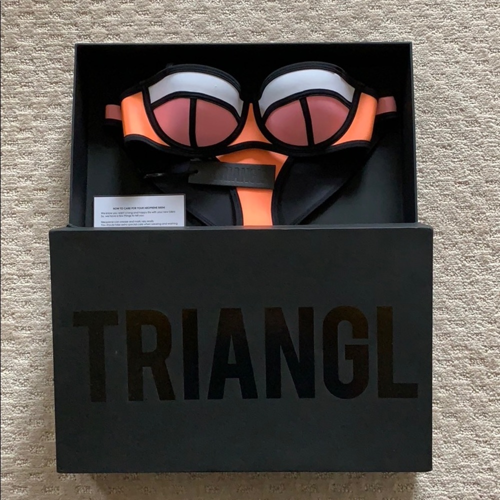 BRAND NEW Triangl Bikini: Poppy Peach Soda